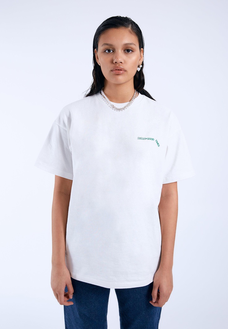 Dr.Denim T-Shirt Trooper Off white DD Peace