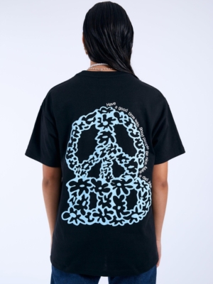Dr.Denim T-Shirt Trooper Black DD Peace