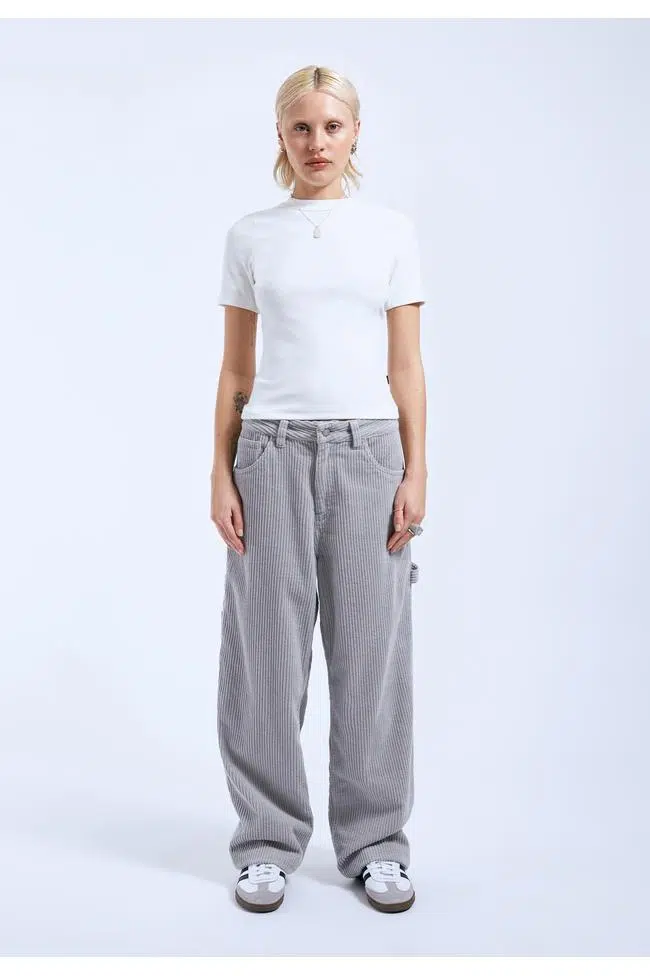 Dr.Denim Cordhose Faye Worker Light Grey Cord Dr.Denim Cordhose Faye Worker Light Grey Cord