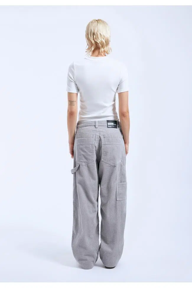 Dr.Denim Cordhose Faye Worker Light Grey Cord Dr.Denim Cordhose Faye Worker Light Grey Cord