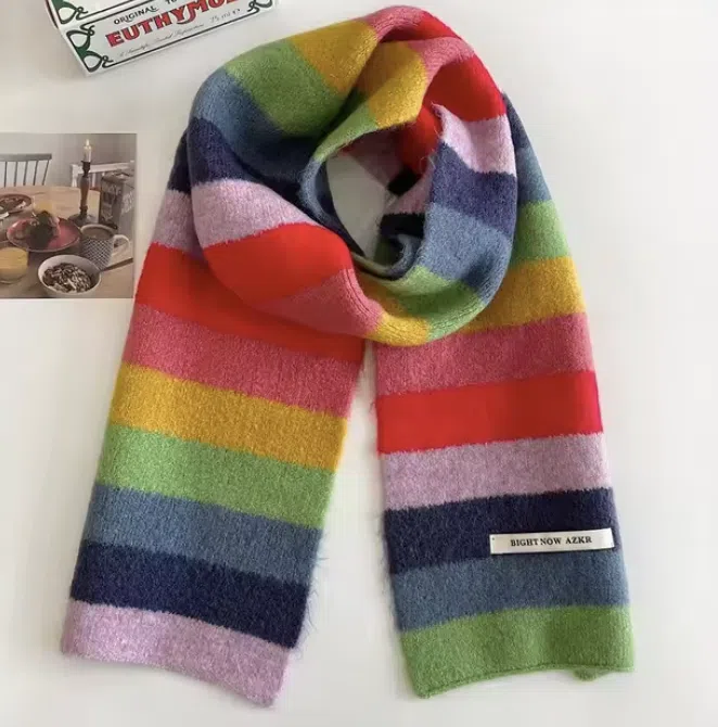 No Cream Schal Regenbogen Bunt