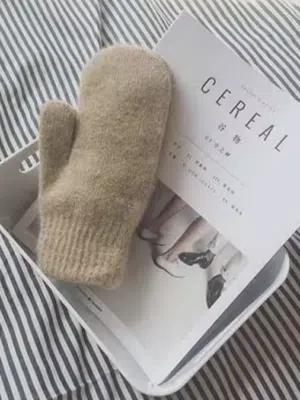 No Cream Handschuhe Fäustlinge Khaki