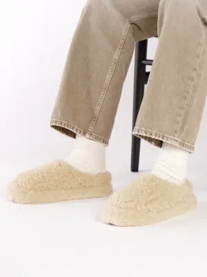 Rue de Wool The Nordic Low Hausschuhe - Desert Brown/ Desert Brown