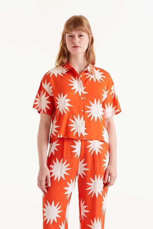 Compania Fantastica Bluse mit Sonnen