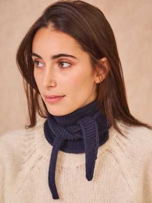 No Cream Calie Paris Sophie Schal dunkelblau