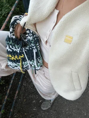 Teddyweste Vintage beige