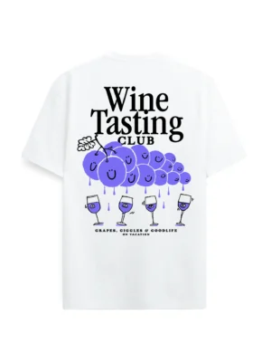 On Vacation T-Shirt Wine Tasting weiss