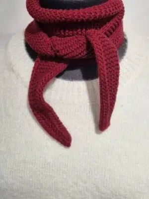 No Cream Calie Paris Sophie Schal Weinrot