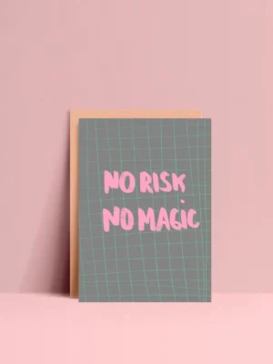 Ute Arnold Postkarte No Risk No Magic