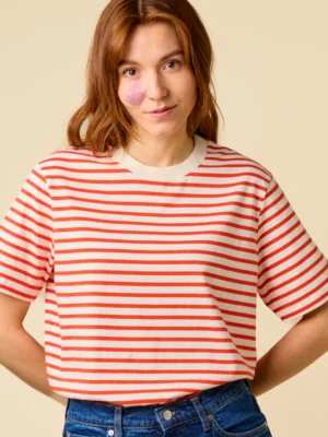 Popeia T-Shirt Gestreift Rot