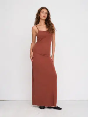 24 Colours Maxikleid Rust