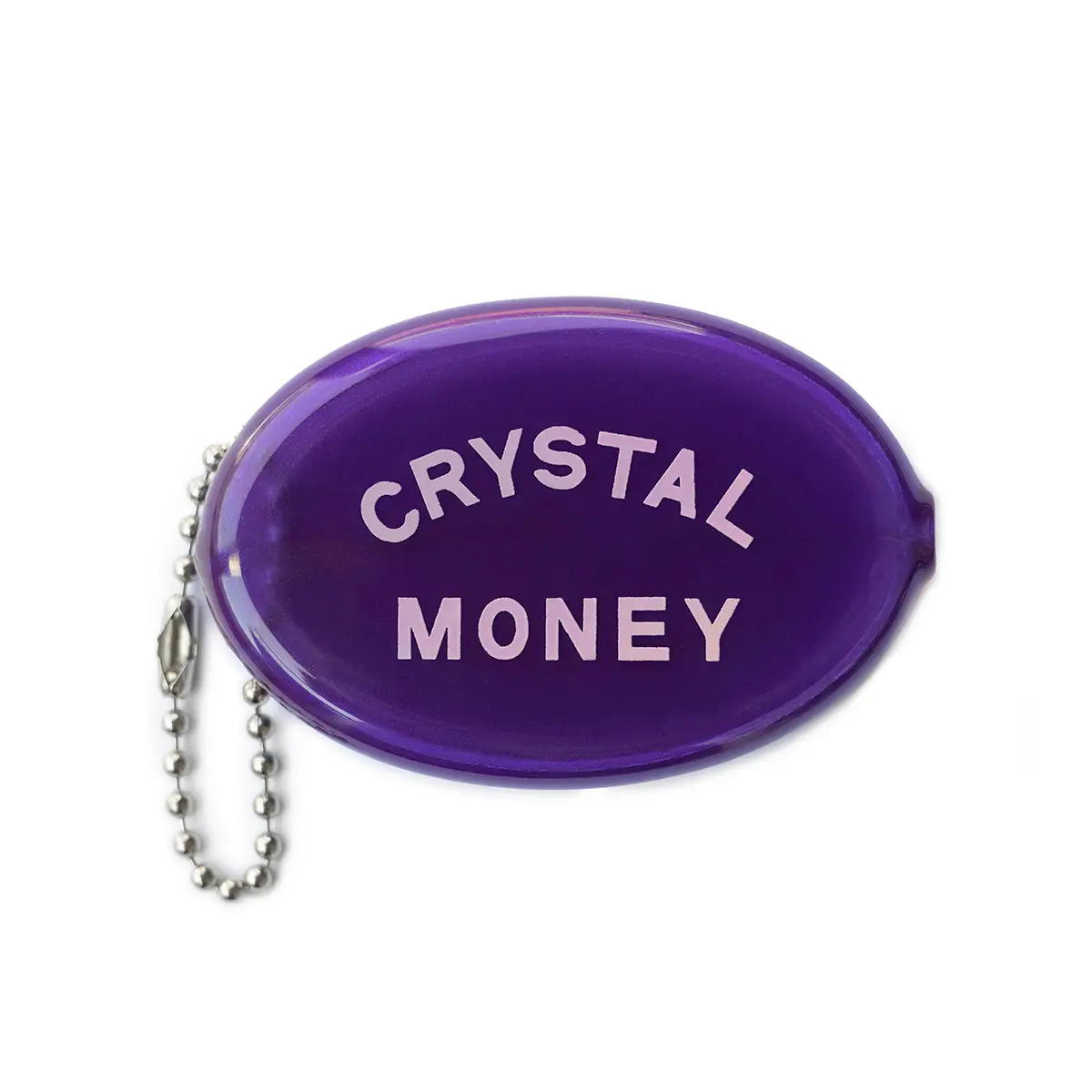 Three Potato Four Gummi Münzbeutel „Crystal Money“ lila