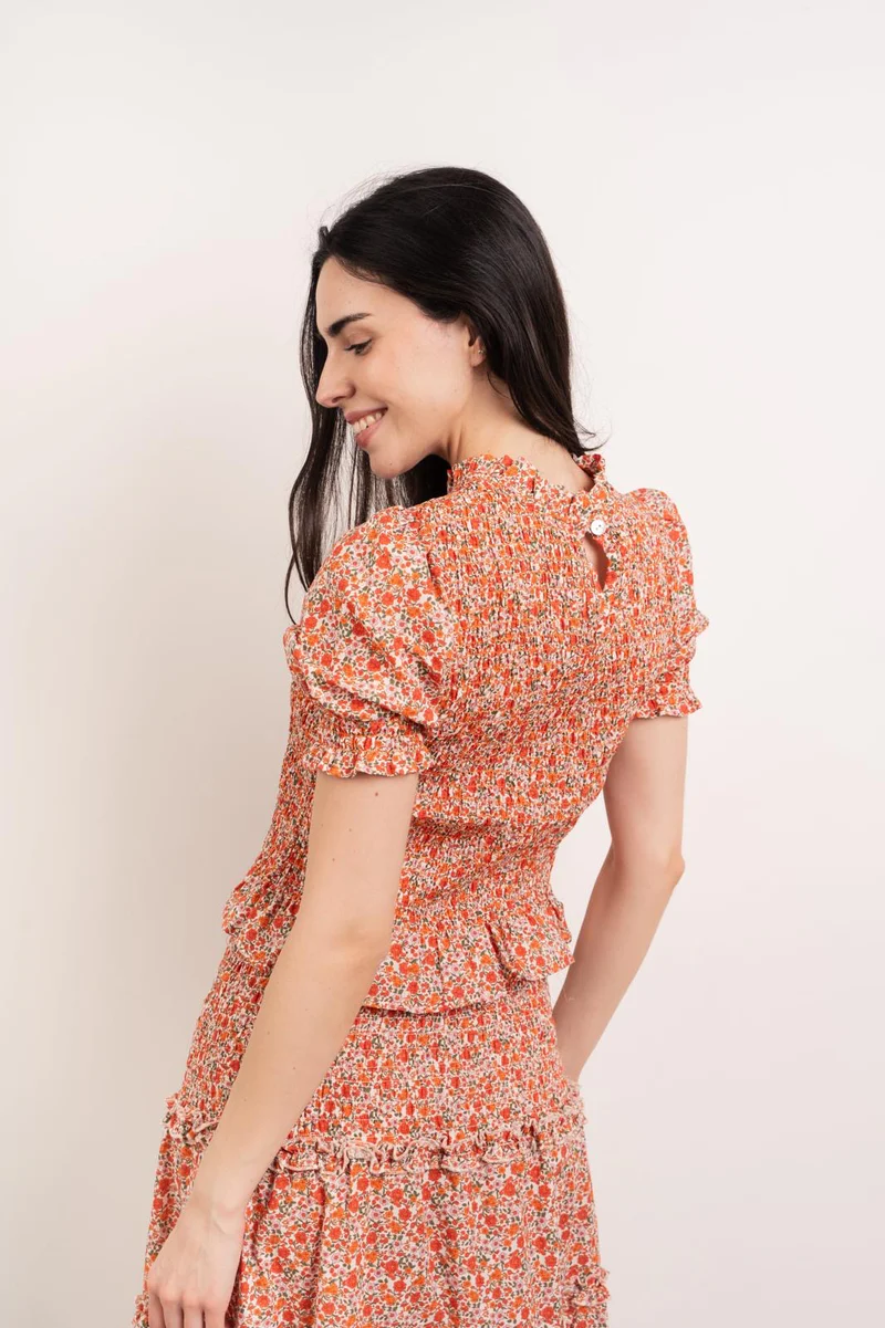 Mindtraveler Bluse mit Blumen