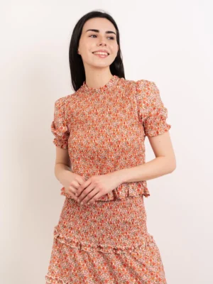 Mindtraveler Bluse mit Blumen