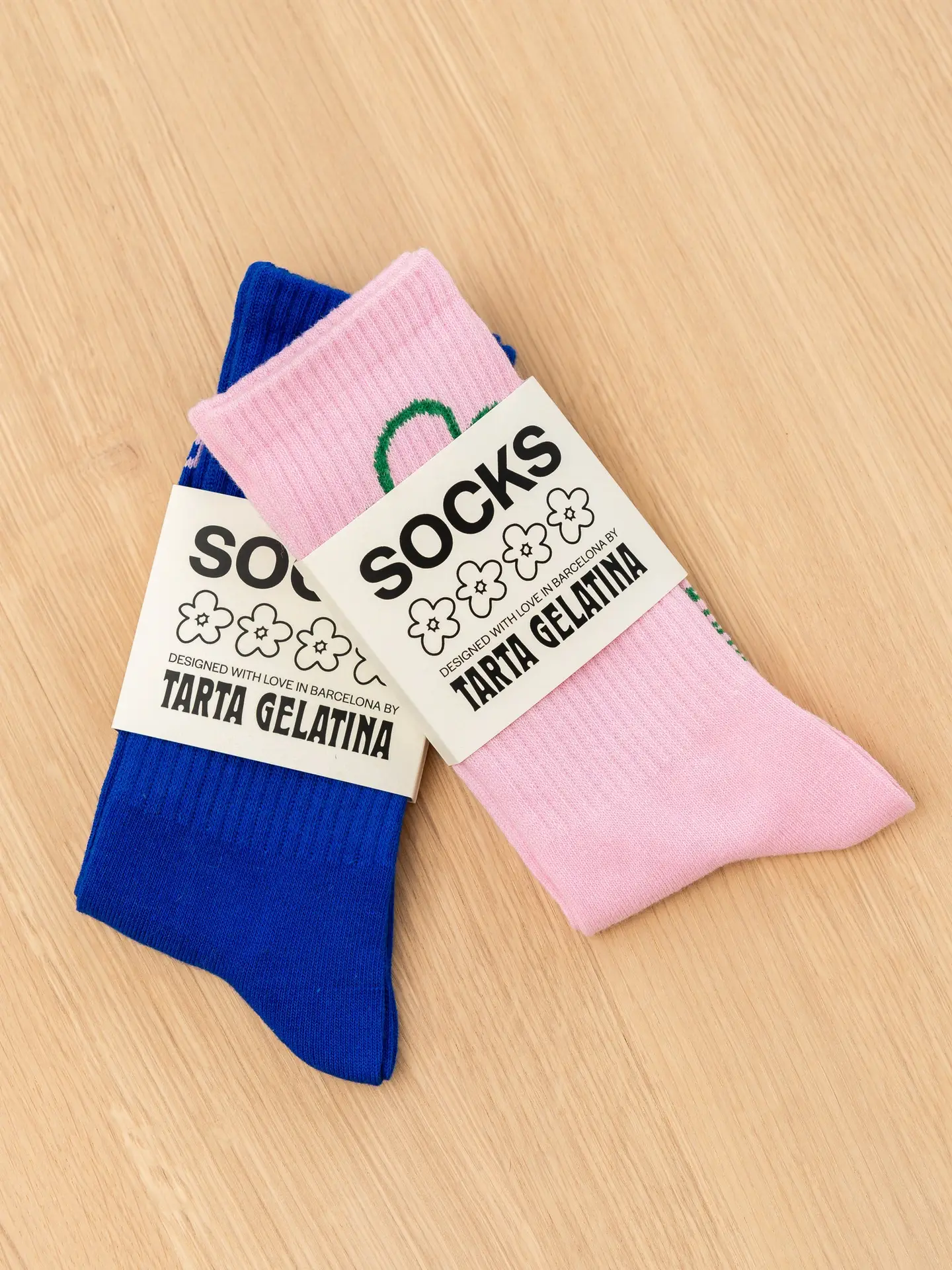 Tarta Gelatina Socken Slow Days rosa