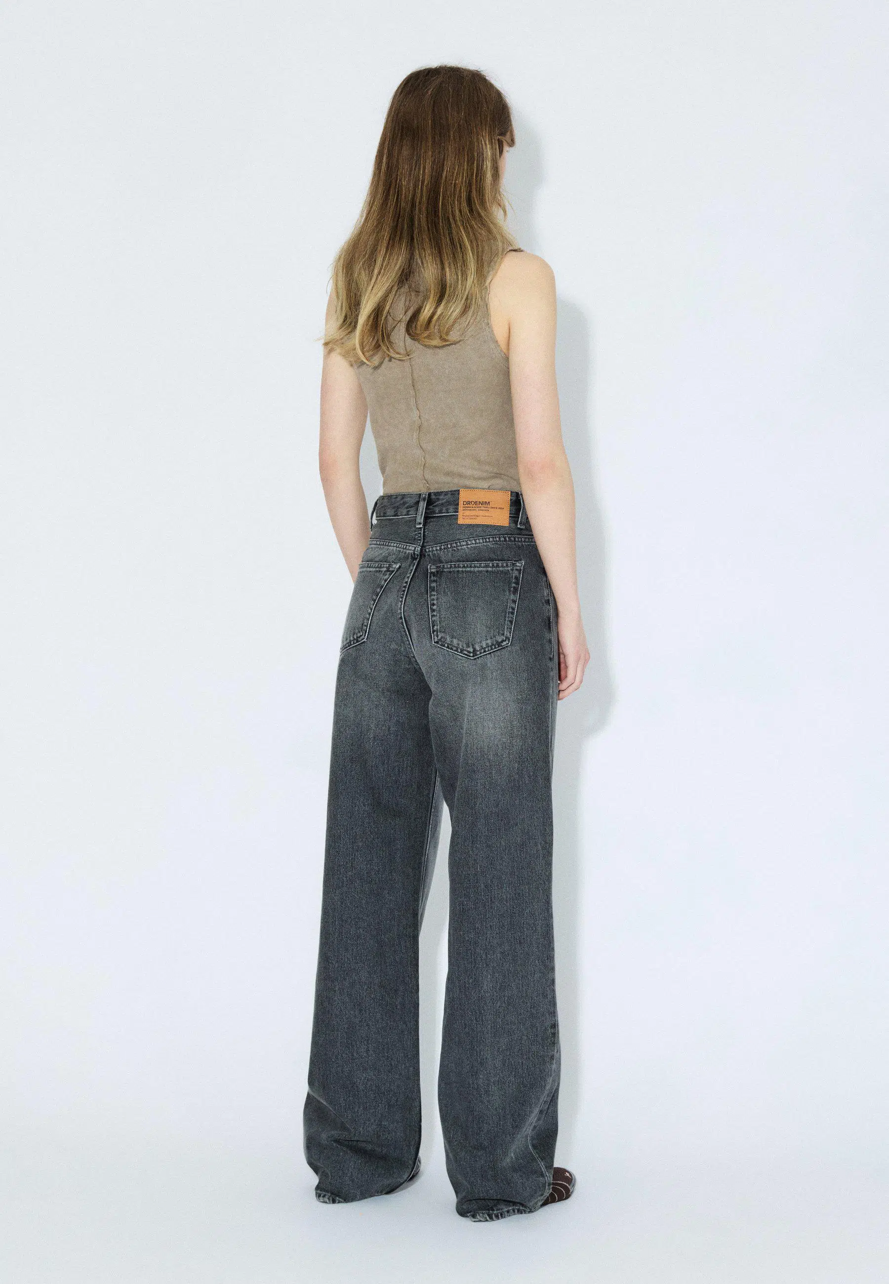 Dr.Denim Jeans Donna Mid Grey Used