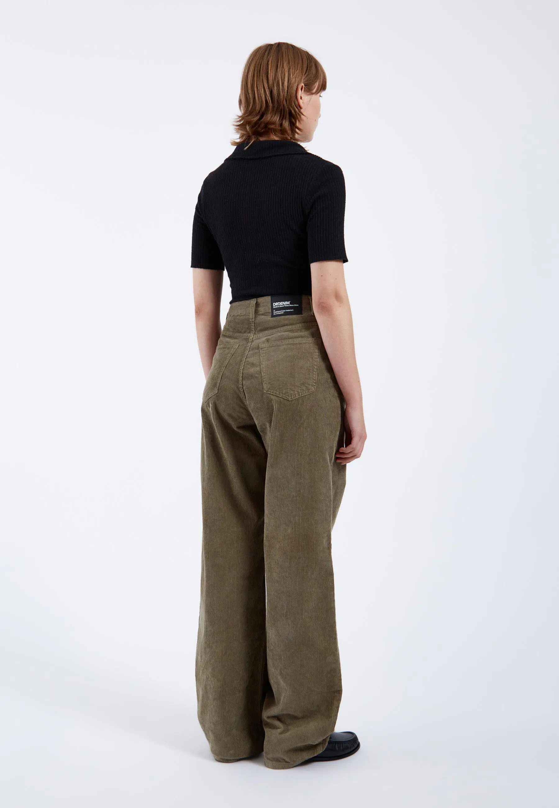 Dr.Denim Jeans Donna Dust Green Cord