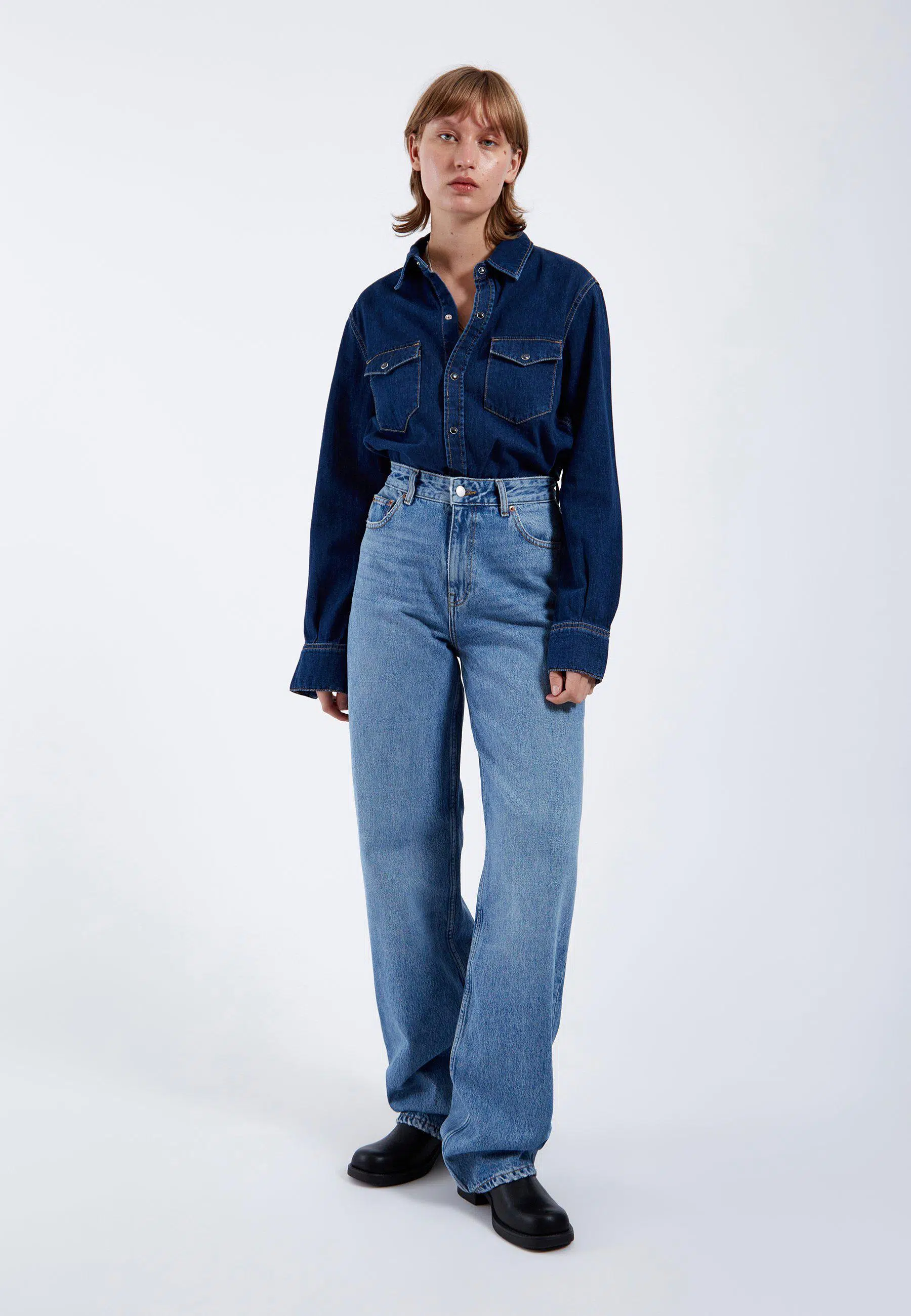 Dr.Denim Jeansshirt Sukie Dark Retro