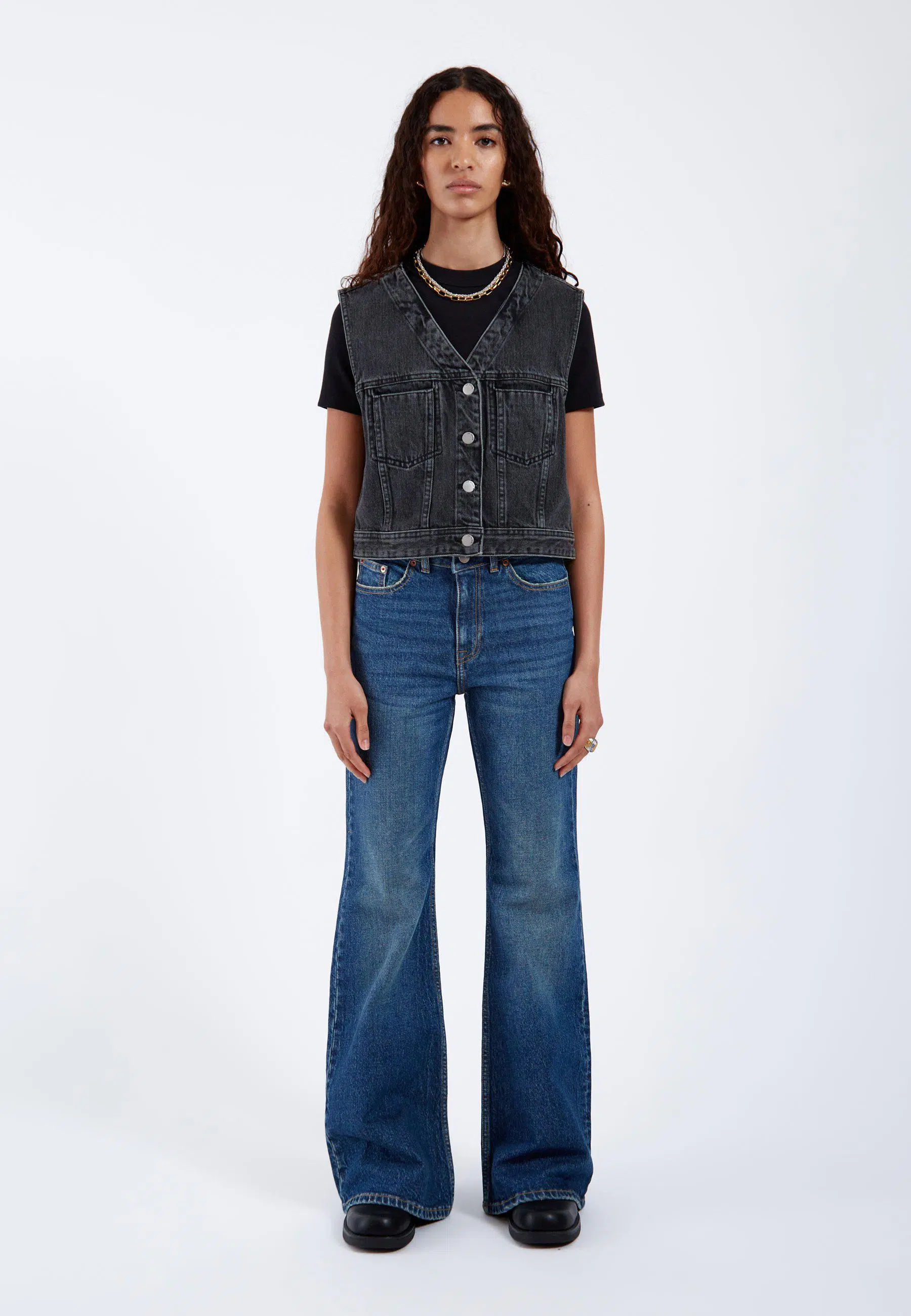 Dr.Denim Jeansweste Tina Aged Black