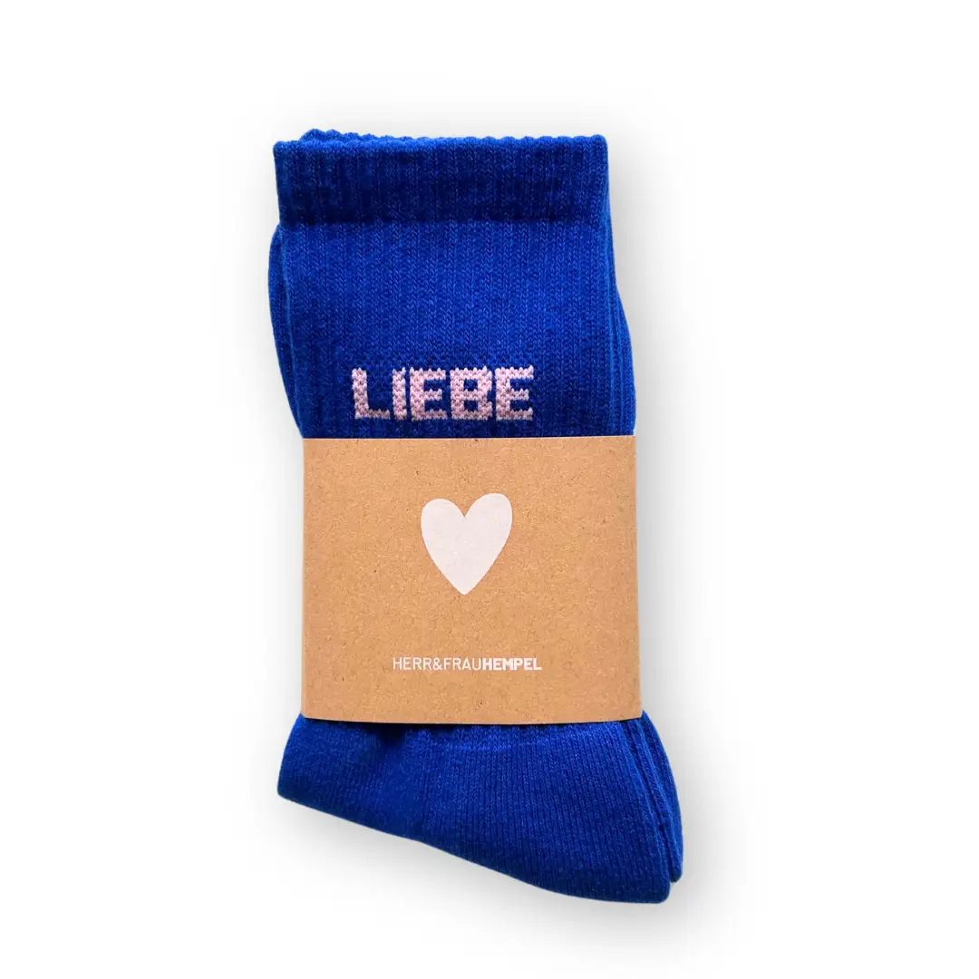 HERR&FRAUHEMPEL Socken Love blau