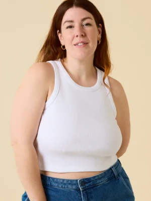 Popeia Top The 24/7 Crop Top Weiß