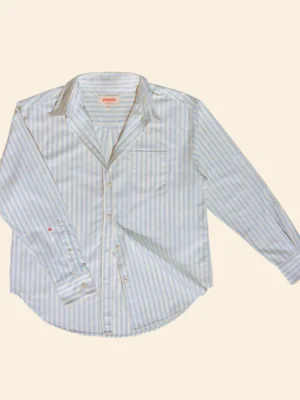 Popeia Langarmshirt Gestreift Butter Yellow/Blau