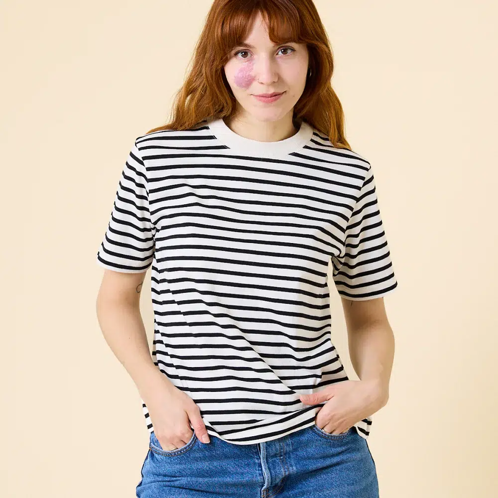 Popeia T-Shirt Gestreift Schwarz Weiss Popeia T-Shirt Gestreift Schwarz Weiss