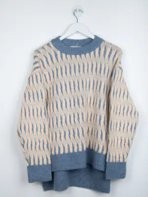 24 Colours Strickpullover Blau