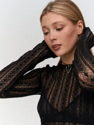 24 Colours Langarmshirt Schwarz