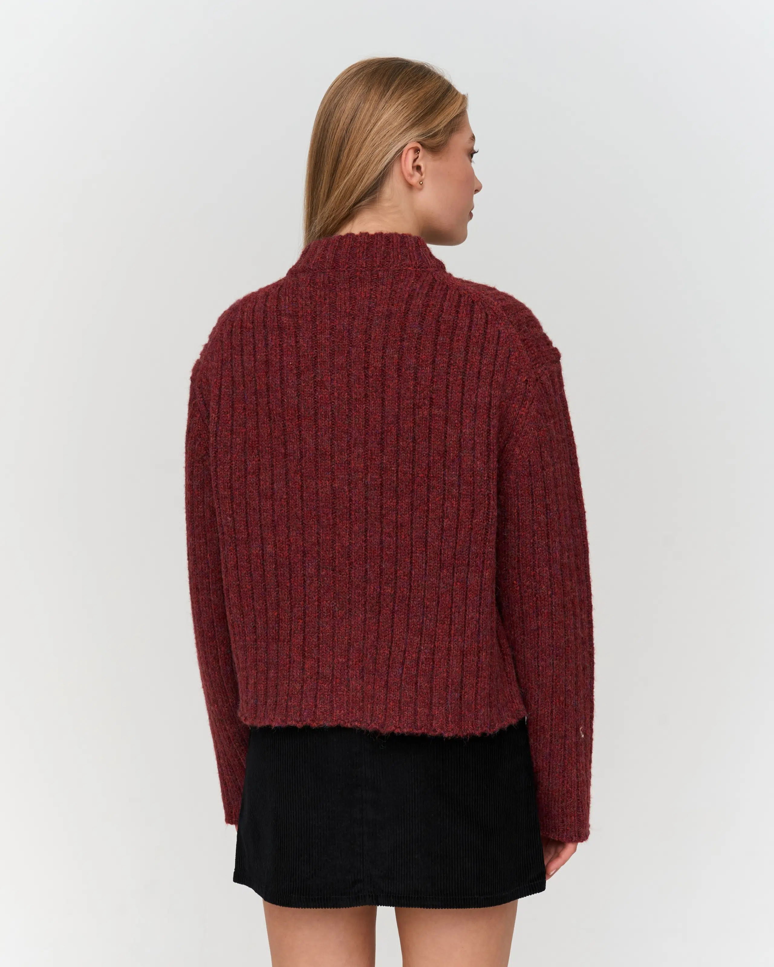 24 Colours Strickjacke dunkelrot 24 Colours Strickjacke dunkelrot