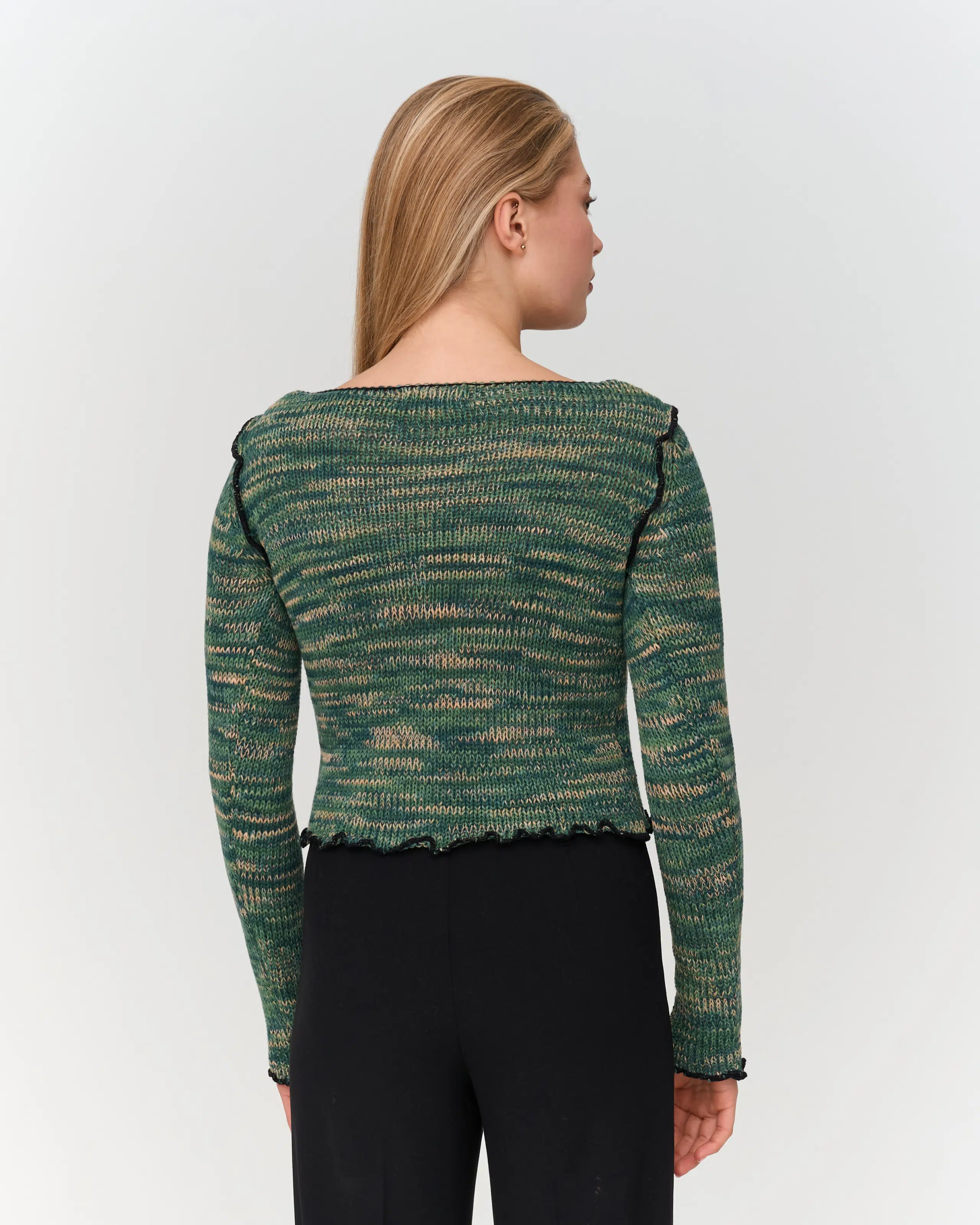 24 Colours Strickpullover Grün