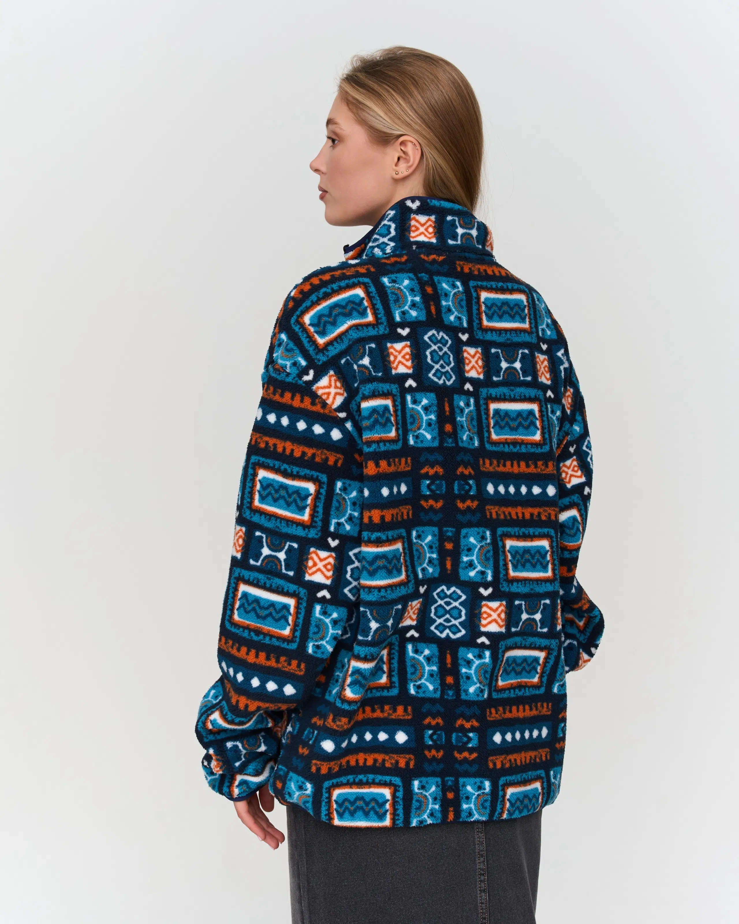 24 Colours Fleecepullover Blau