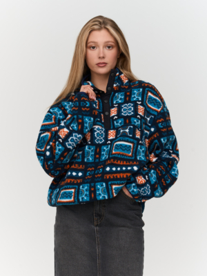 24 Colours Fleecepullover Blau