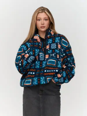 24 Colours Fleecepullover Blau