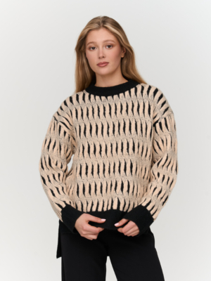 24 Colours Strickpullover Schwarz