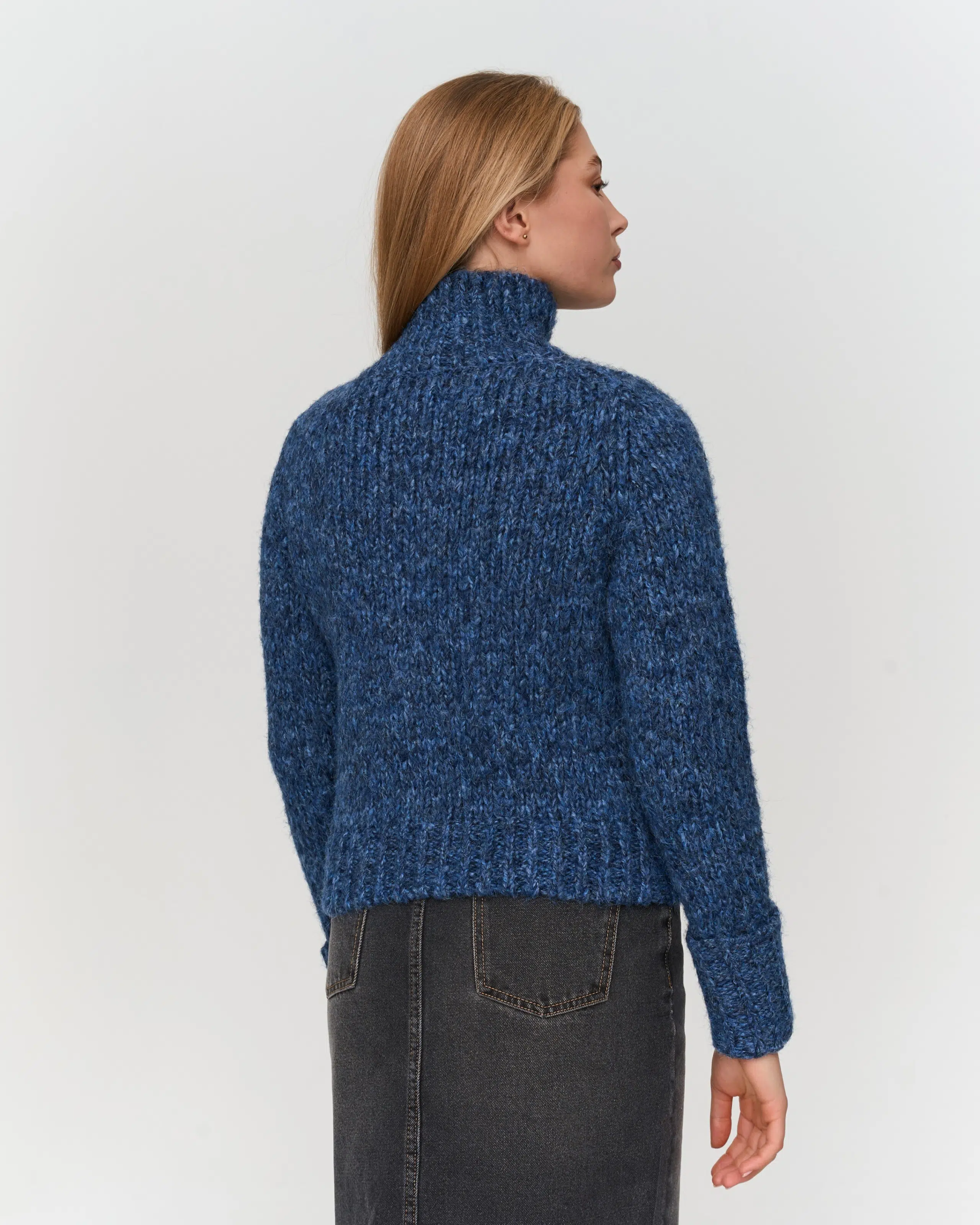 24 Colours Strickjacke Blau
