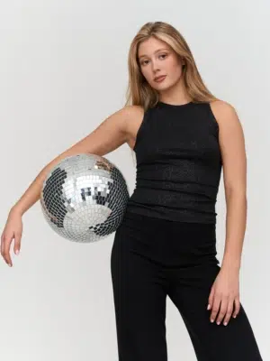 24 Colours Top schwarz