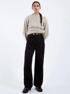 Dr.Denim Jeans Donna Black Cord