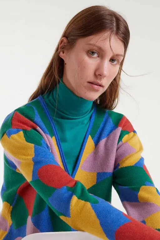 Compania Fantastica Strickjacke Multi Compania Fantastica Strickjacke Multi