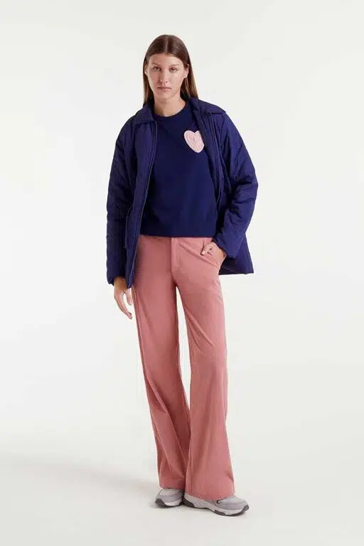 Compania Fantastica Strickpullover Dunkelblau mit Herz Compania Fantastica Strickpullover Dunkelblau mit Herz