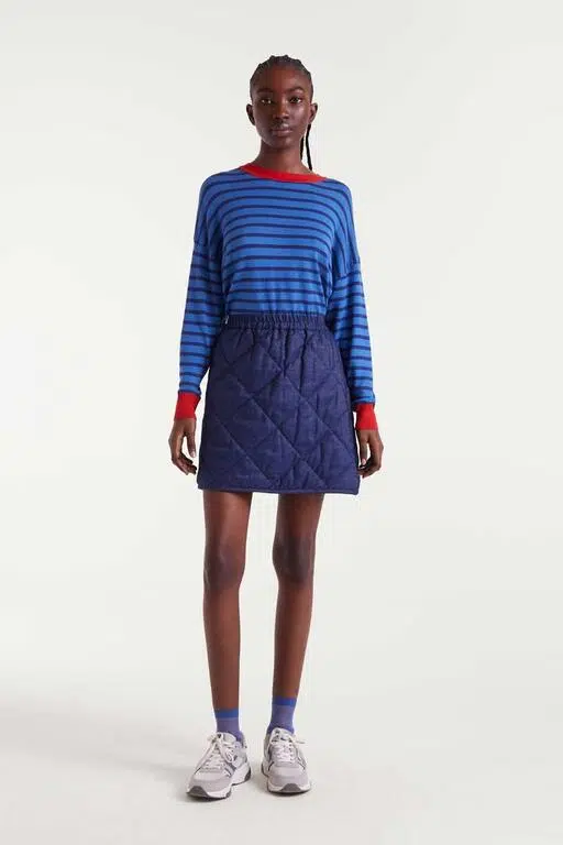 Compania Fantastica Strickpullover Gestreift Dunkelblau Compania Fantastica Strickpullover Gestreift Dunkelblau