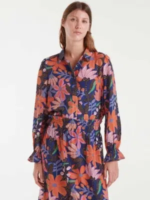 Compania Fantastica Maxikleid mit Blumen