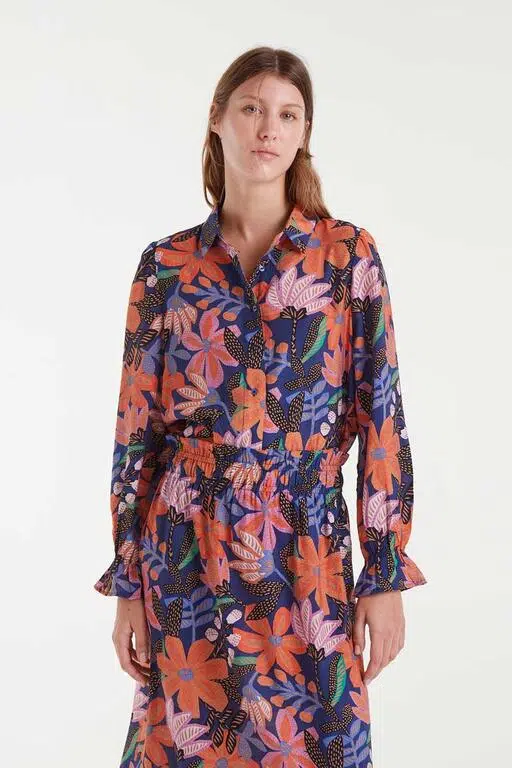 Compania Fantastica Maxikleid mit Blumen