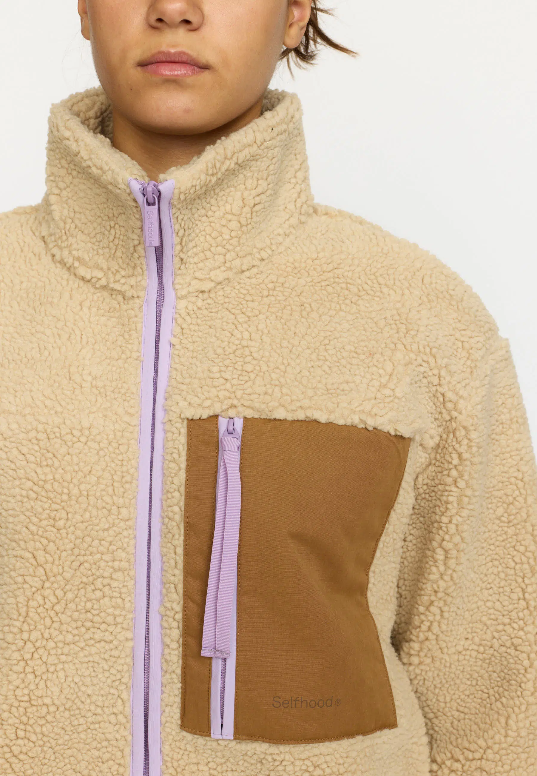 Selfhood Teddyjacke Beige