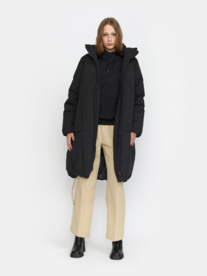 Selfhood Puffermantel Schwarz