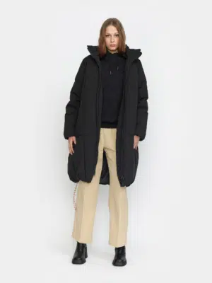 Selfhood Puffermantel Schwarz