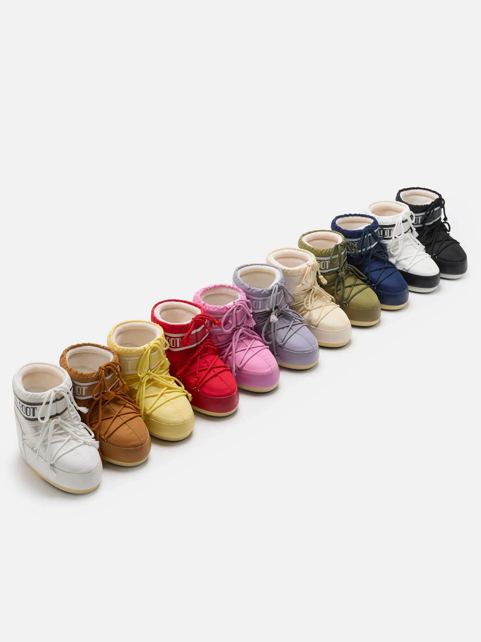 Moon Boot Icon Low Nylon White Mono