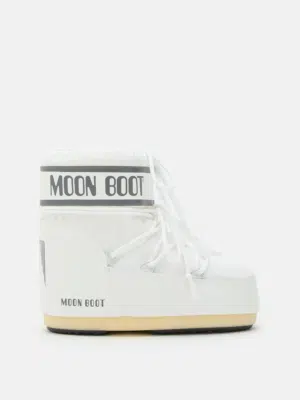 Moon Boot Icon Low Nylon White Mono