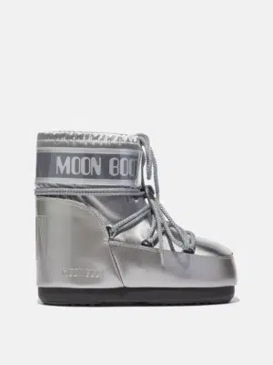 Moon Boot Icon Low Glance Satin Silver