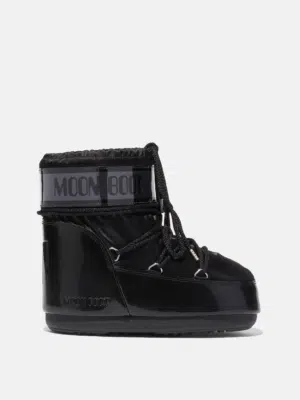 Moon Boot Icon Low Glance Satin Black